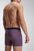 Bóxer azul intenso midway brief con estampado de rayas horizontales