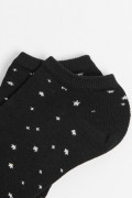 Medias tobilleras unicolores con diseños de estrellas