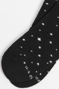 Medias tobilleras unicolores con diseños de estrellas