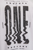 Camiseta unicolor manga sisa con estampados de letras