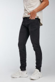 Jean Skinny negro tiro bajo