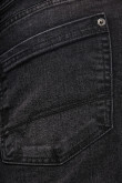 Jean Skinny negro tiro bajo