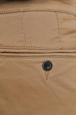 Pantalón Slim fit tiro medio unicolor en drill