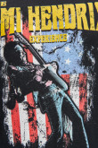 Camiseta manga corta negra con estampado de Jimi Hendrix