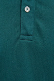Camiseta polo unicolor con detalles tejidos de rayas