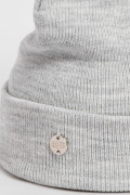 Gorro unicolor tejido con texturas de canal