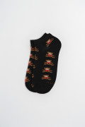 Medias unicolores tobilleras con diseños de ositos