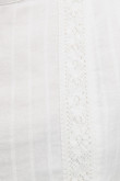 Blusa manga sisa crema clara con abertura en la espalda