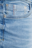 Jean azul claro skinny fit tiro bajo