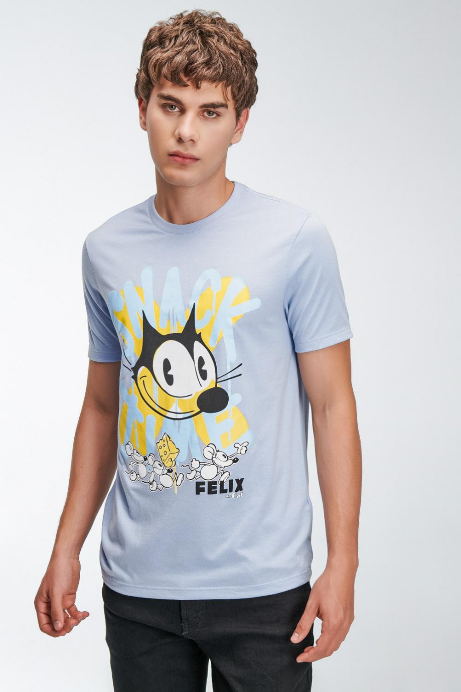 Camiseta manga corta estampada de Felix el Gato