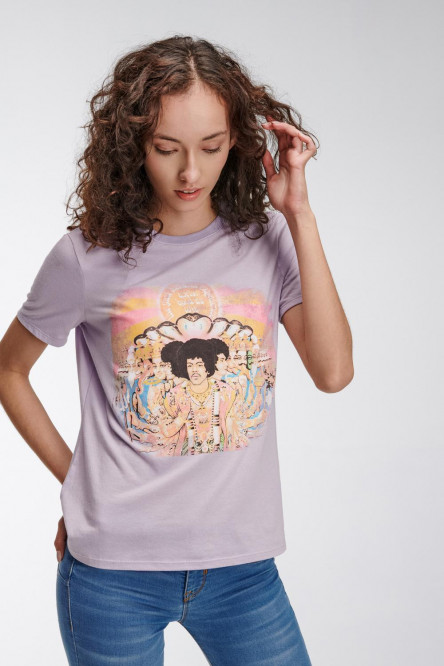 Camiseta, con estampado en frente, de Jimi Hendrix