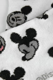 Medias unicolores cortas con contrastes y diseños de Mickey