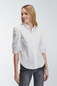 Camisa blanca manga para mujer, prenda esencial para ti