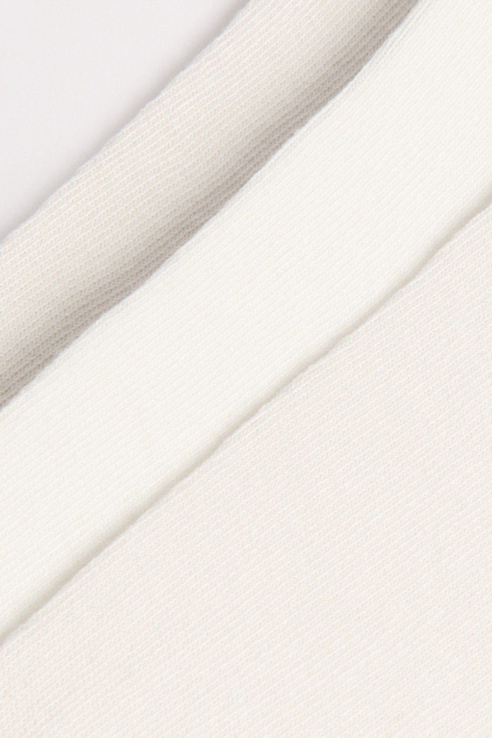 Paquete X3 de medias blancas tobilleras con finas texturas