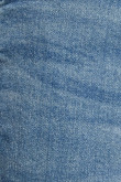 Jean skinny fit tiro bajo azul claro con hilos en contraste