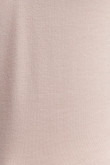 Camiseta unicolor manga larga con cuello redondo y recogido en frente