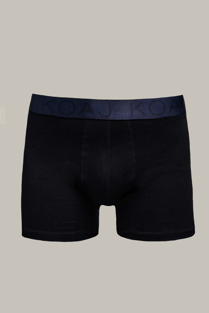 Bóxer brief-medio azul intenso tiro medio en algodón