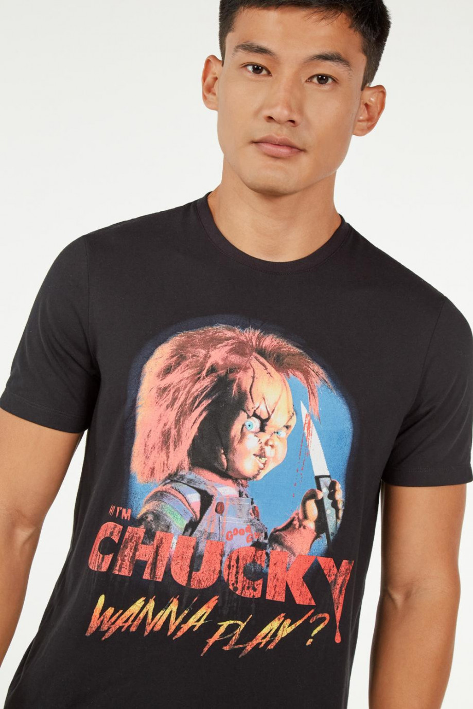 Camiseta manga corta, con estampado de Chucky
