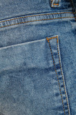 Jean skinny azul claro tiro bajo con detalles desteñidos localizados