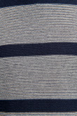 Suéter unicolor cuello redondo con rayas horizontales