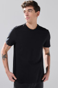 Camiseta en algodón cuello redondo infaltables unicolor
