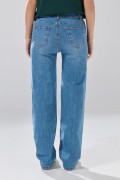 Jean azul medio straight leg infaltables con bota recta
