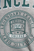 Camiseta manga corta, con estampado en frente College