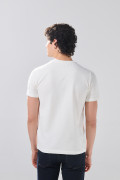 Camiseta en algodón infaltables unicolor con cuello redondo
