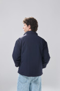 Chaqueta unicolor acolchada college con cuello alto