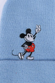Gorro tejido azul claro con bordado de Mickey en frente