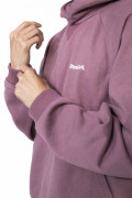 Buzo oversize unicolor con capota y texto de Boho Club
