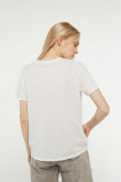 Camiseta manga corta crema claro con diseño de Hora de Aventura