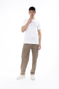Camiseta ajustada unicolor infaltables manga corta
