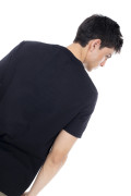 Camiseta cuello redondo unicolor infaltables en algodón
