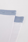Bóxer blanco midway brief con elástico gris en la cintura