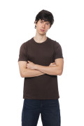 Camiseta infaltables en algodón unicolor manga corta 
