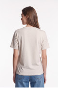 Camiseta de Snoopy & Yale crema clara con manga corta
