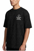 Camiseta negra de Nightmare Before Christmas manga corta
