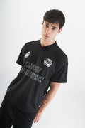 Camiseta cuello V negra de Nightmare Before Christmas
