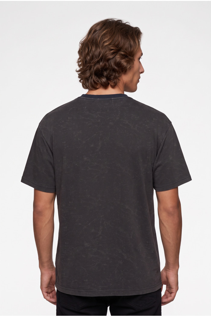 Camiseta en algodón negra cuello redondo de Iron Maiden
