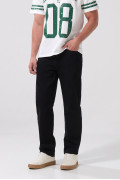 Jean 90´S infaltables bota recta negro con tiro bajo
