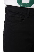 Jean 90´S infaltables bota recta negro con tiro bajo
