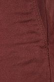 Pantalón chino tiro medio unicolor con bolsillos en ribete