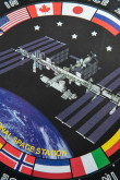 Maleta negra con estampados localizados de NASA