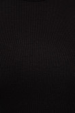 Camiseta unicolor manga sisa crop top cuello redondo
