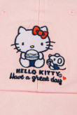 Cachucha en algodón rosada con bordado de Hello Kitty