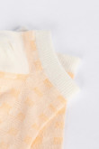 Medias tobilleras unicolor con diseño Jacquard de cuadros