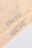 Medias tobilleras unicolor con diseño Jacquard de cuadros