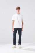Jean azul intenso skinny infaltables con ajuste ceñido
