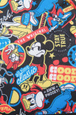 Maleta negra con asas ajustables y estampados coloridos de Mickey